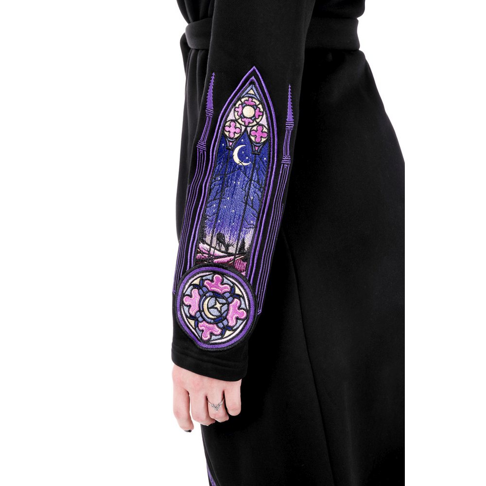 Restyle - Northern Lights Lange cardigan - Zwart